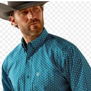 Ariat Mens Western Petey Style Dark Teal Blue Size 3X 3TG NWOT